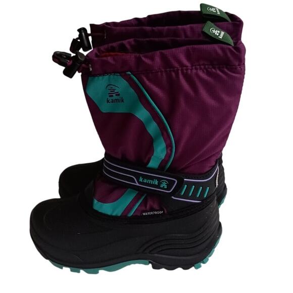 Kamik Snowcoast 3 Girls Winter Snow Waterproof boots size 13 EUC - worn once - Picture 1 of 11